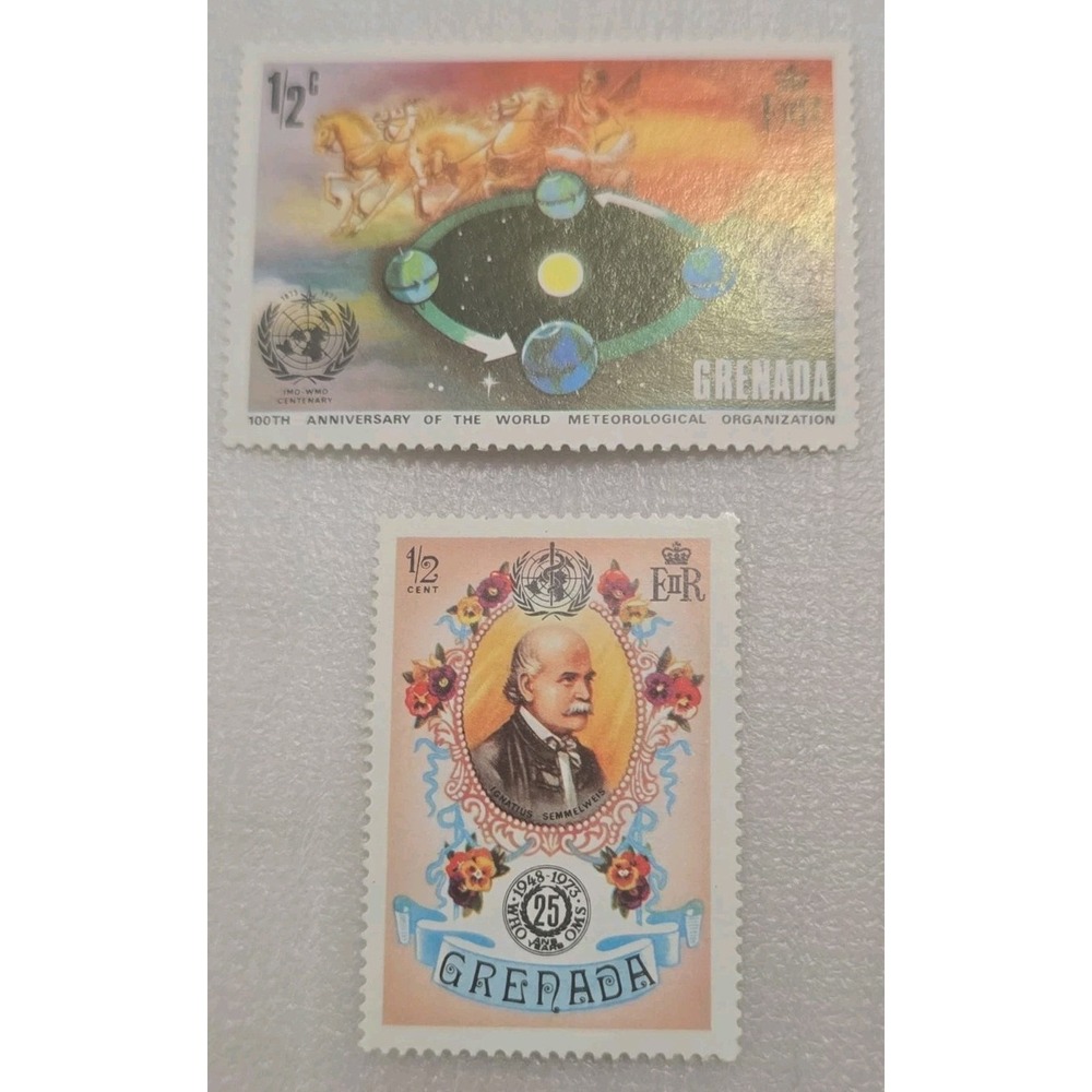 1973 Collection Of 2 Grenada Postage Stamps